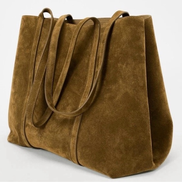 Suede Brand New Zara Bag with Pouch.Premium Collection. 100% cow leather (Suede) - Picture 8 of 16